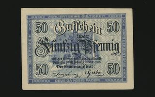 Saksa Notgeld 50 Pfennig, Ochsenfurt 1919