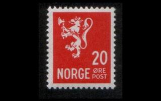 Norja 224II ** Leijona 20 öre (1940)