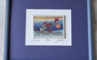 Postin keramiikkainen postimerkkitaulu