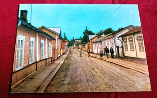 Loviisa puutarhakatu vintage postikortti