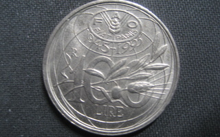 Italia  100 liiraa  1995  FAO  KM # 180  Kupari-nikkeli