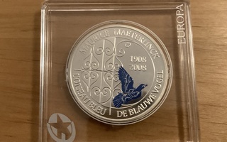 Hopearaha Belgia 2008, 10€, proof