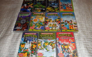 TURTLES VHS FILMI / KASETTI 8 KPL