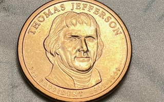 Ulkomaan kolikoita ja  Thomas Jefferson taalan kolikko