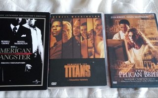 American Gangster,Pelikaanimuistio,Remember the Titans DVD