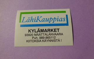 TT-etiketti LähiKauppias Kylämarket, Määttälänvaara