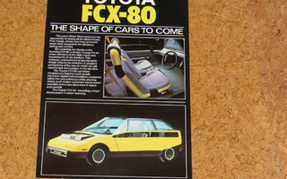 1979 Toyota FCX-80 esite - KUIN UUSI