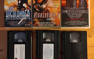 Highlander kokoelma! Highlander 2-3 elokuvat.