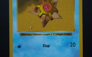 Pokemon kortti Shadowless Staryu Base set