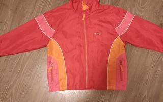 Puna oranssi kevät / kesä takki koko 116cm