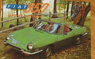 1970 Fiat 850 Sport Spider esite -  KUIN UUSI - Bertone