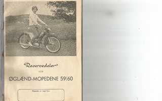 JÖS JUPITER ÖGLAEND TERÄS varaosaluettelo 1959 & 1960 repro