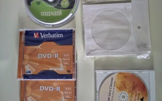 DVD +R, DVD -R, levytaskupaketti