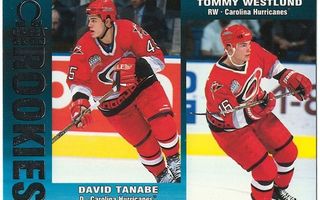 99-00 Pacific Omega #50 David Tanabe, Tommy Westlund RC