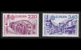 Andorra Fr 379-80 ** Europa (1987)