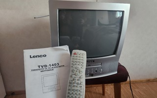 Lenco 14" CRT kuvaputkitelkkari DVD yhdistelmä +kaukosäätö