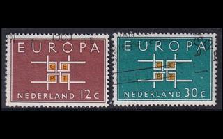 Alankomaat 806-7 o Europa (1963)