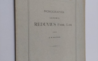 O. M. Reuter : Monographia generis Reduvius Fabr., Lam