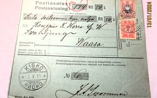 1916  Kisko sens postiosoitus