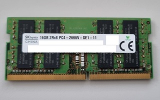 16GB PC4-2666V DDR4 SODIMM RAM kannettavan muistikampa