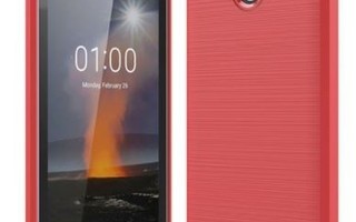 Nokia 1 - Punainen geeli-suojakuori #24795