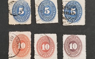 Meksiko 6 postimerkkiä 1892