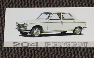 1969 Peugeot 204 esite - KUIN UUSI