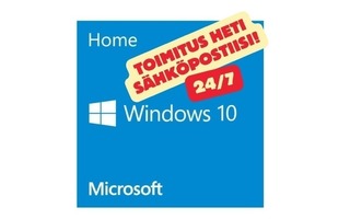 Windows 10 Home avain, toimitus 24/7