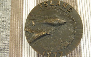 Island 1977 . Nordisk Kustmedalje/ Jaakko Sievänen 1977.