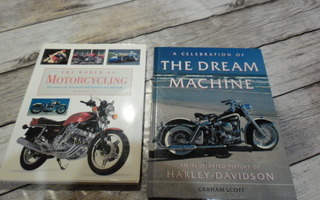 Moottoripyörä-kirjat (2 kpl) engl.