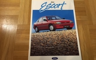 Esite Ford Escort, 1990/1991. Mukana myös Cabriolet.