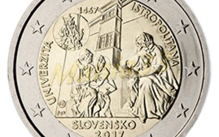 2€ Juhlaraha Slovakia 2017 Istropolitanan Yliopi