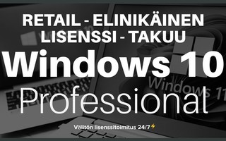 Windows 10 Professional Retail -lisenssi vaivattomasti