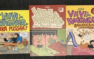 Viivi & Wagner sarjakuvakirjat x 3