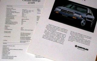 1993 Chrysler Saratoga 2.5 EFI  esite - KUIN UUSI - suom