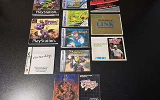 Erä ohjekirjoja NES/SNES/N64/GC/Ps1