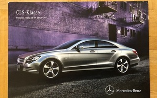 Hinnasto ja lisävarusteet Mercedes CLS W218 2011. Esite