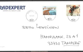 Postilähetys -  (LAPE 687 + 1168) Tampere 10 1.6.1994