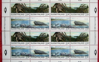 1995 Uhanalaisia eläimiä postituore arkki  (48)