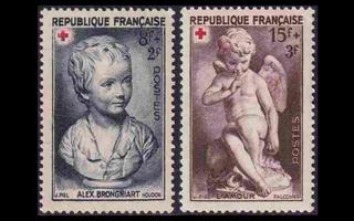 Ranska 894-5 ** Punainen Risti (1950)