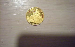 Sveitsiläinen kultaraha 1987