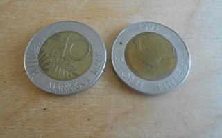 10 Markkaa 1993.
