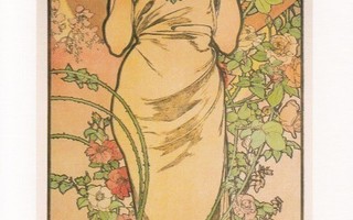 Alphonse Mucha: Ruusu (panoraamakortti)