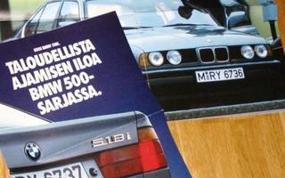 1989 BMW 518i esite - KUIN UUSI - suom - 24 sivua