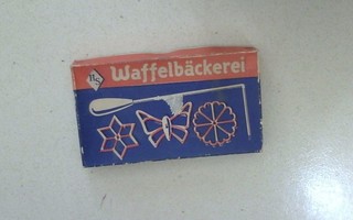 HS Waffelbäckerei, vohveliraudat, vintage.
