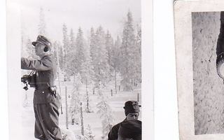 VANHA Valokuva Natsi Saksa SS-sotilaat Suomessa 5 x 6 cm