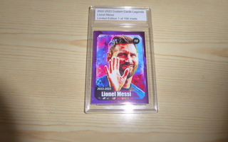 Messi Limited Edition Custom Cards Legends ja kotelo