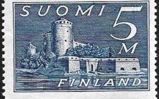 1930 M30 Olavinlinna 5 mk teräksensin ** LaPe 155 a LSP Lm2