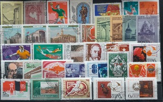 CCCP NEUVOSTOLIITTO 60-luku LEIMATTUJA postimerkkejä 33 kpl