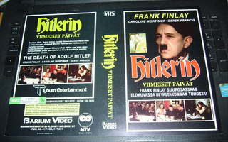 Vhs kansipaperi Fix -  HITLERIN VIIMEISET PÄIVÄT (Sis.pk:t)